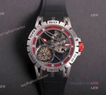 Superclone Roger Dubuis Excalibur Spider Skeleton Flying Tourbillon Mens Watch